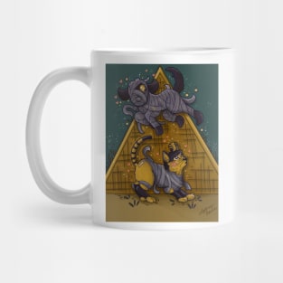 Ankha and Lucky Background Mug